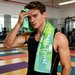 Toalla Deportiva con MOQ Bajo <span class=keywords><strong>para</strong></span> Diseño de Marca Personalizada, Toalla Facial y de Gimnasio al por Mayor Más Barata, Impresión de Logotipo Personalizado y Bordado - Product Image 1