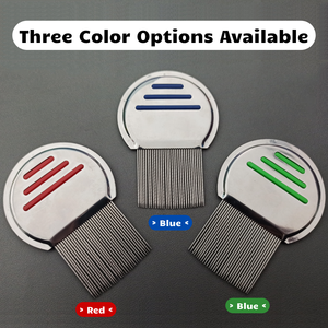 Pettine per rimozione delle pulci dell'ago del filo della vite del pettine dei pidocchi dell'animale domestico della testa dell'acciaio inossidabile - Product Image 2