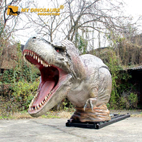 MY DINO AD-287 Équipement de terrain de jeu pour dinosaures Demi-corps de T-Rex sur camion