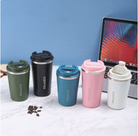 Tasse à eau pour filles au design élégant, tasse à café pratique en acier inoxydable 304 de deuxième génération, personnalisable