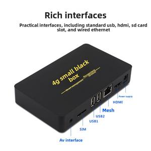 Décodeur 4G Android Quad-core 4K autonome sans connexion <span class=keywords><strong>Internet</strong></span>, sans publicité, boîtier noir - Product Image 2