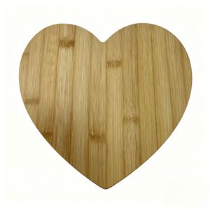Bandeja de Bambú en Forma de Corazón, Plato de Postre de Madera Estilo Japonés, Bandeja para Servir Frutas y Pan, Uso en la Cocina - Product Image 2