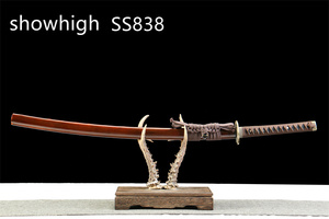 Katana <span class=keywords><strong>bleu</strong></span> <span class=keywords><strong>dragon</strong></span> fonctionnel fait main, en <span class=keywords><strong>bambou</strong></span> ou pour collection SS838 - Product Image 2