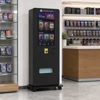 Distributeur automatique de cartes IP haute capacité pour cartes de jeu, portable, écran tactile LED 32 pouces, surveillance à distance SDK, paiement par carte de crédit