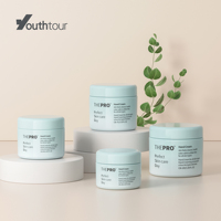 Botol Krim Wajah Bulat Kosong Kemasan Plastik Kosmetik 30ml-100ml Tutup Sekrup PP Custom Wadah Krim Wajah