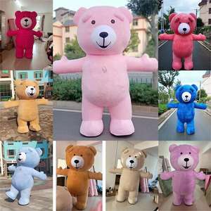 Nouvelle combinaison gonflable d'ours en peluche, costume de mascotte de dessin animé pour adultes, idéale pour les événements virals <span class=keywords><strong>TikTok</strong></span> et Halloween - Product Image 2
