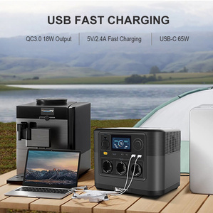 LVYUAN 1200 Watt 2000 Watt <span class=keywords><strong>Camping</strong></span> Portable Power Supply 1200 w Home Power Station Solar Generator For Household Outdoor - Product Image 4