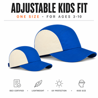 Casquette de camping pour enfants avec logo personnalisé, 5 panneaux, blocs de couleur, Gorras Para Niños, chapeau de soleil réglable pour tout-petits garçons et filles, vente en gros, usine OEM
