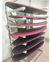 Planche de Surf Shortboard de Qualité Supérieure Entièrement en Fibre de Carbone, Aileron Future, Fibre de Verre Fini Mat, Résine Époxy Propre, Logo Résistant à l'Eau