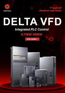 Delta VFD1320CP43B-21 CP2000 ซีรีส์ 132KW 3 เฟส 380V ไดรฟ์ปรับความถี่สำหรับพัดลมและปั๊มน้ำสำหรับงานหนัก มีสินค้าในสต็อก - Product Image 4