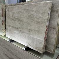 Dalle de quartzite moderne Taj Mahal en marbre menthe Delicatus du Brésil pour la construction d'hôtels, surface polie