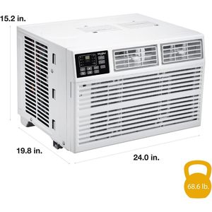 Aire Acondicionado de Ventana Whirlpool de 8000 BTU con Calefactor para Apartamento, Sala de Estar, Blanco, 115 Voltios - Product Image 4