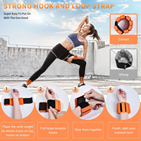Poids réglables en silicone pour poignets et chevilles, pour yoga, pilates, fitness, poids de 1 à 2 lb, noir et rose, pour la maison et la salle de sport, personnalisables