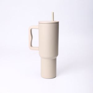 <b>40oz</b> Car H4.0 <b>Handle</b> Travel <b>Tumbler</b> Vacuum Mug Lid Straw Non-Slip Base OEM ODM Custom Color - Product Image 1