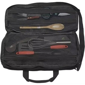 Bolsa enrollable para cuchillos de chef, informal, con 10 ranuras, multiusos, organizador de cuchillos, muestra gratuita. - Product Image 4