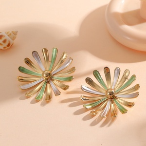Jingciren Boutique French super fairy flower <b>earrings</b> sweet atmosphere <b>earrings</b> high fashion temperament <b>earrings</b> wholesale - Product Image 4