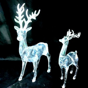 Adorno Navideño Decorativo de Acrílico Transparente con Forma de Ciervo Pequeño, en Oferta - Product Image 5