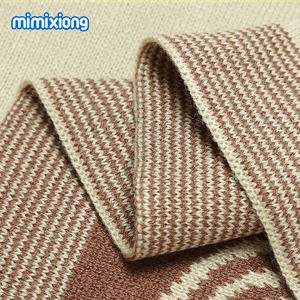 2022 Mimixiong新しいデザインのベビーブランケットラブリーレインボーパターンジャカード2層おくるみニットベビーブランケット - Product Image 4