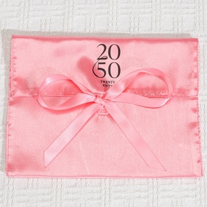 Reusable Custom Logo Printed Luxury Silk Handbag Shoes Boots Dust Storage Bag Promotion Satin Hair <b>Extension</b> Bag - Product Image 3