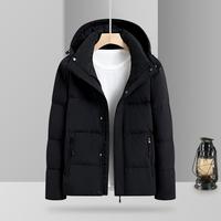 Doudoune Courte Unisexe Grande Taille Remplie de 90% du duvet de canard blanc, 100% Polyester, Manteau d'hiver chaud Noir S-5XL Yiwu en stock