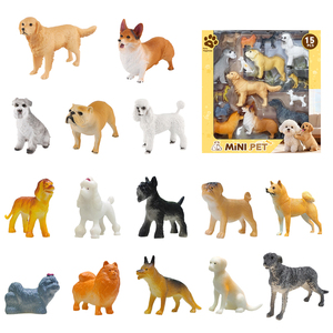 Paquete Mixto de 15 Figuras de Plástico de PVC de Perros, Juguetes de Mascotas - Product Image 1