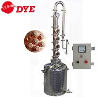 Industriële koperen distilleerkolomset - 4/6 inch refluxsysteem voor gin/wodka/fruitspirits distillatie (capaciteit 30L-300L)