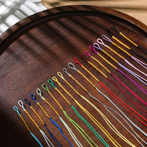 Cordon de pendentif en fil d'or enveloppé de nylon pour la fabrication de bracelets, accessoires de bijoux DIY, matériau de tissage en forme de goutte - Product Image 1