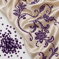 Strass en verre écologiques mystiques améthyste, prune, violet raisin pour le yoga, la méditation, l'aromathérapie et les applications spirituelles, avec réduction sur le volume