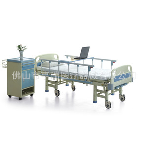 เตียงผู้ป่วยแบบปรับได้ 3 ฟังก์ชั่น รุ่น HR-633 ยี่ห้อ Henry Manual Hospital Bed ทำจากสแตนเลส สำหรับผู้สูงอายุและผู้ป่วยพักฟื้น - Product Image 3