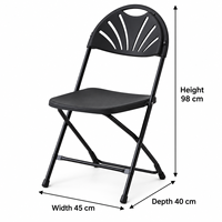 Chaise de jardin pliable légère multi-usages Parfaite comme siège supplémentaire Chaise d'extérieur pour chambre à coucher, bureau, terrasse, événements