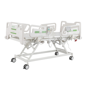 Letto Ospedaliero Manuale ed Elettrico Antiscivolo in Acciaio Inox - Attrezzatura Ospedaliera per Terapia Intensiva a Cinque Funzioni con Sistema di Backup a Batteria - Product Image 6
