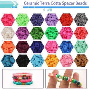 Juego de 24 Cuentas de Arcilla Polimérica de 6mm, Kit de Manualidades para Hacer Joyería y Pulseras - Product Image 2