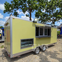 Remorque alimentaire mobile certifiée CE pour café, hot-dogs et crème glacée, avec cuisine complète, pour les États-Unis