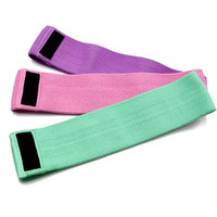 Nuevo conjunto de bandas de cadera de algodón antideslizante para yoga, bandas de ejercicio deportivo para gimnasio para entrenamiento de resistencia