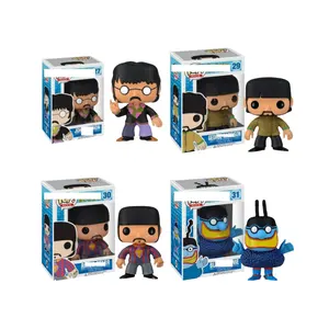 10-Funkos مجموعة البوب البريطانية Beatle PVC هدية شخصيات ألعاب الأطفال نموذج Bobble-head