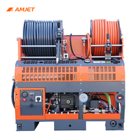 Machine de nettoyage de canalisations haute pression AMJET WS1870Ultra 180 bar 70 lpm, moteur essence 37 CV, avec buses ENZ