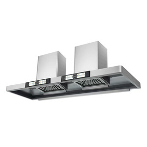 Commercial Smart Double-Head Stainless Steel Spray Coating <b>Wall</b>-Mounted Kitchen Range Hoods for Restaurant Hotel Double-Head Sta - Product Image 5