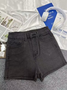 Pantalones Cortos Modelo FYK062 de $2.15, Talla M-2XL, Pantalones Cortos Casuales de Verano para <span class=keywords><strong>Mujer</strong></span>, Cintura Media, Elásticos, de Mezclilla, para <span class=keywords><strong>Mujer</strong></span> - Product Image 6