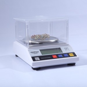 Analytische Elektronische Waage 300g 600g <span class=keywords><strong>1kg</strong></span> 2kg 0,01g Gewichtswaage Labor-Digitalwaage mit Schutzhaube - Product Image 6