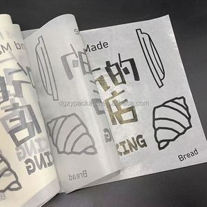 Custom Logo Eco-Friendly Food Grade Wax <b>Paper</b> <b>for</b> Burger Cookie Bread Wrapping - Product Image 1