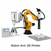 Imprimante 3D à haut débit avec bras robotisé, extrusion de granulés, machine industrielle grand format