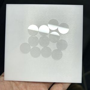 Pietre Preziose Sintetiche di Zaffiro Bianco Trasparente Spessore 0,8mm, Corindone Pulito per Quadranti di Orologi - Product Image 6