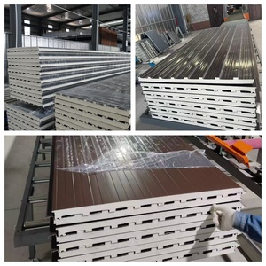 <span class=keywords><strong>Panel</strong></span> de Techo Sándwich de Aluminio y PU al por Mayor de Fábrica, Lámina Metálica Aislante Térmica para Techos con Patrón Gran Muralla - Product Image 1