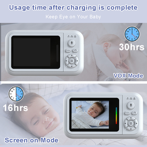 Monitor de Bebé WiFi de 2.8 Pulgadas, 1080p Full HD, Visión Nocturna IR, Gran Angular de <span class=keywords><strong>120</strong></span>°, Detección de Movimiento, Audio Bidireccional, Aplicación Gratuita para Smartphone - Product Image 6