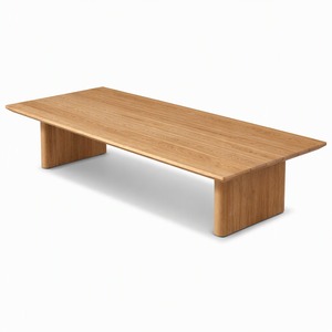 Table basse d'extérieur <span class=keywords><strong>en</strong></span> <span class=keywords><strong>teck</strong></span> <span class=keywords><strong>massif</strong></span> durable avec plateau <span class=keywords><strong>en</strong></span> planches et pieds carrés, table basse <span class=keywords><strong>en</strong></span> bois pour <span class=keywords><strong>jardin</strong></span>, patio, villa, hôtel, cour - Product Image 5