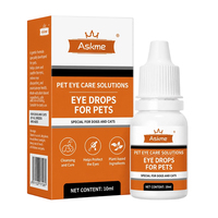 Gouttes oculaires pour animaux de compagnie 10 ml pour chiens et chats, formule naturelle, éliminent les taches de larmes, apaisent les yeux irrités, en stock, vente en gros
