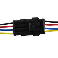 Connecteur de câble à 4 broches, connecteur de fil électrique étanche scellé, ensemble de fiches, connecteurs automobiles pour kit de voiture, fournitures de moto