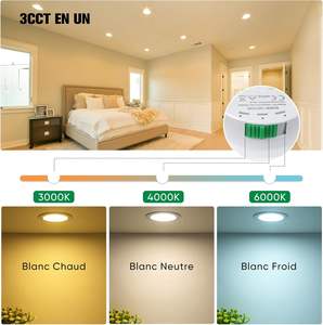 Современные встраиваемые светодиодные потолочные светильники с регулируемой яркостью, 220В, 7Вт, IP44, для спальни, 3000К/4000К/6000К, 67-80мм, точечный светильник для отелей - Product Image 3