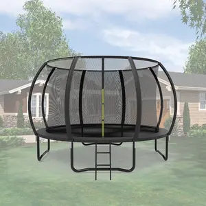 Zoshine ASTM/CE Certified 12Ft Trampoline With Enclosure Net