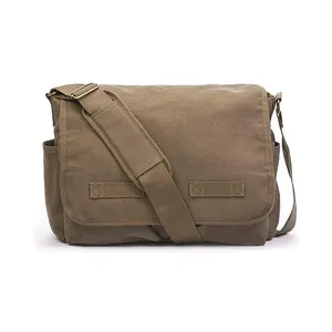 Gootium Canvas Messenger Bag-Kleine Vintage Schoudertas Crossbody Tas